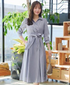 Tiaclasse カシュクールシャツワンピース