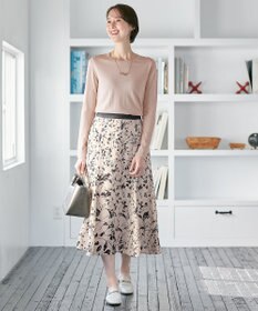 自由区 【XSサイズ～/洗える】レーヨンストレッチ プルオーバーニット