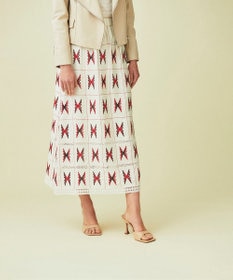 キカ刺繍ロングスカート / GRACE CONTINENTAL | ファッション通販 ...