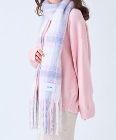 MOONBAT estaa ボリュームマフラー クラシックチェック／手洗い可