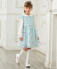 ANY KIDS フラワー刺繍ワンピース