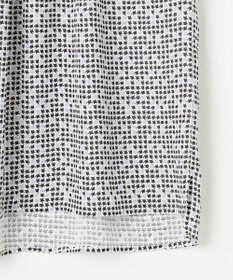 23区 S 【洗える】ライトバックサテンアムンゼン ハウンドトゥース プリント ブラウス