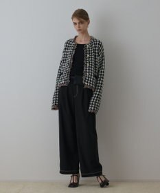 GRACE CONTINENTAL タックカーブパンツ