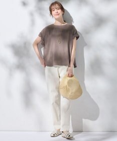 ANY 【手洗い可】ヨーロピアンリネンツイストスリーブブラウス