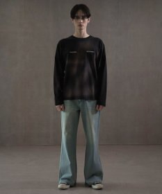 WEGO ボタンフライローライズフレアデニム