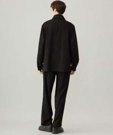 UNFILO MENS 【男女兼用】フラノライク ハーフジップ シャツブルゾン [24年秋冬商品]