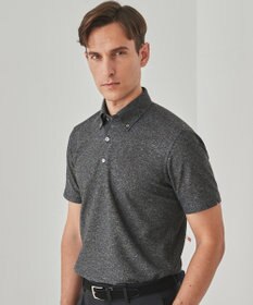 GOTAIRIKU 麻混・襟しっかり【洗える/通気性】ノルマンディーリネン ボタンダウンポロシャツ(25年モデル)