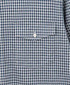 J.PRESS MEN 【KING SIZE】ギンガムチェック コットンネルジャージシャツ