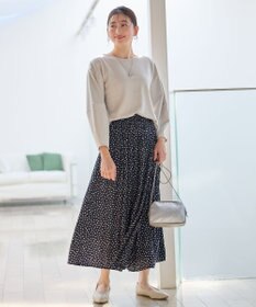 ANY 【ウエストゴム】ラップギャザースカーチョ