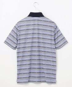 23区GOLF 【MEN】【吸水速乾・UVケア】ボーダーロゴ 半袖シャツ