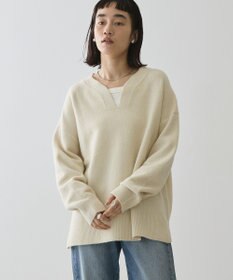 AMERICAN HOLIC カーブネックニットプルオーバー