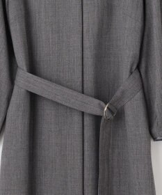 自由区 S 【洗える】ウールミックスストレッチツイル ワンピース