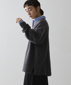 AMERICAN HOLIC カーブネックニットプルオーバー