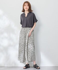 ANY ストレッチピケカシュクールカットソー