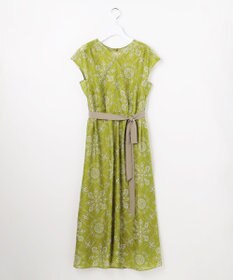 自由区 ロータスタイルプリント ワンピース