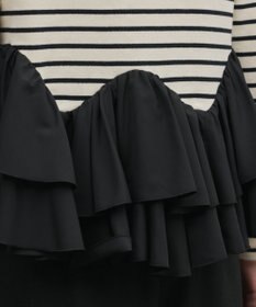 GRACE CONTINENTAL タフタフリルカットトップ