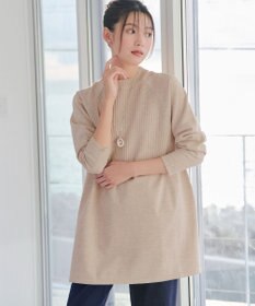 Tiaclasse 【新色追加・洗える】ミドルリブニットチュニック