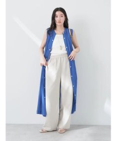 earth music&ecology ノースリーブギャザーワンピース