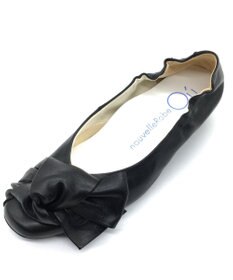 nouvelleRobe Oū 新色追加【本革・高反発】Heel Round Ribbon ヒールパンプス