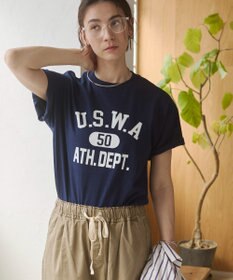 WEGO 【ANGIE VINTAGE】カレッジロゴプリントTee