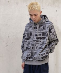 WEGO 総柄BIGプルパーカー