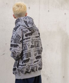 WEGO 総柄BIGプルパーカー