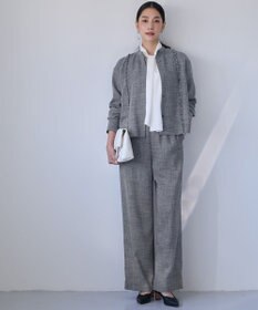 ICB ライトスラブツイード ワイドパンツ