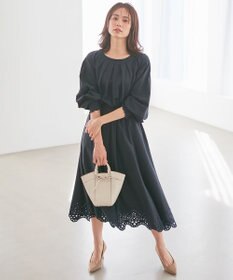 組曲 【洗える】ハイカウントジャージー フレアスカート