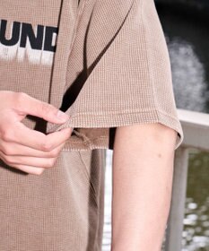 WEGO 【ユニセックス着用ITEM/MLサイズ展開】ブリーチワッフルダメージグラフィックT（SS）