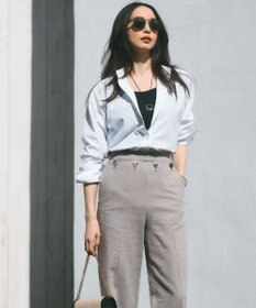 23区 S 【Oggi4月号掲載/洗える】CANCLINI バンドカラー シャツ