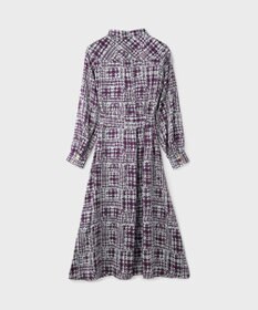 GRACE CONTINENTAL チェックプリントボウ付ワンピース