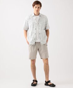 JOSEPH ABBOUD MOUNTAIN エンボスサファリカモ 半袖シャツ