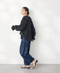 CRAFT STANDARD BOUTIQUE ビッグ襟フリルブラウス