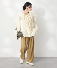 CRAFT STANDARD BOUTIQUE ビッグ襟フリルブラウス