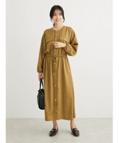 Green Parks ・ＥＬＥＮＣＡＲＥ　ＤＵＥ　イロイロ釦ドロストワンピース