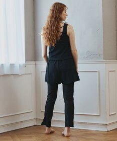 San-ai Resort（三愛水着楽園） WEB限定商品ショートラッシュパーカー付きリブタンキニ水着+レギンス付き5点セット【Beach Queen（ビーチクイーン）】