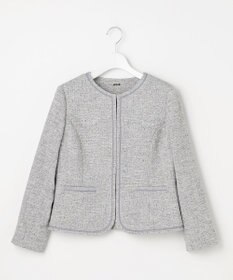 ANY SIS L ライトストレッチ ツイード ジャケット