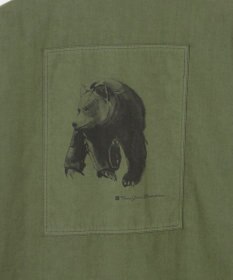 JOSEPH ABBOUD MOUNTAIN 【テーム・ヤルヴィコラボ・サスティナブル】コットンテンセルツイルバックプリント シャツ