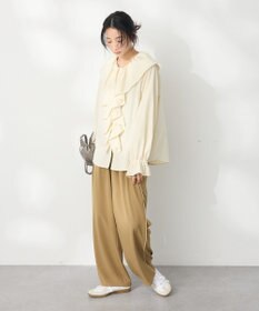 CRAFT STANDARD BOUTIQUE ビッグ襟フリルブラウス