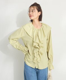 CRAFT STANDARD BOUTIQUE ビッグ襟フリルブラウス