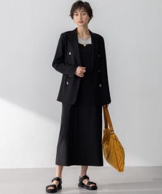 23区 S 【洗える】リネンレーヨンストレッチ ダブル ジャケット