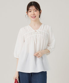 ANY SIS 【洗える】 ギャザーテント ブラウス