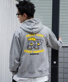 WEGO リラックスフィットTHEBOYグラフィックパーカー