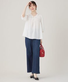 ANY SIS 【洗える】 ギャザーテント ブラウス