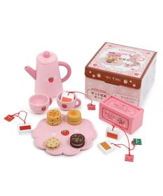 マザーガーデン★野いちごのおままごと★木製玩具★クリスマスセット マザーガーデン 野いちごままごと ポット＆紅茶セット 木の