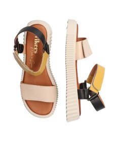 INTER-CHAUSSURES 【Wikers】ソフトスクエアトウ厚底サンダル