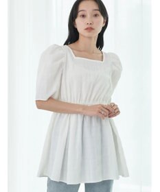 earth music&ecology スクエアネックチュニック