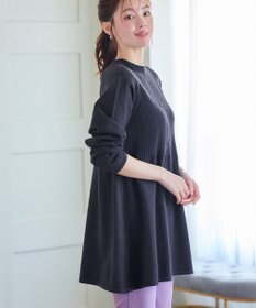 Tiaclasse 【新色追加・洗える】ミドルリブニットチュニック