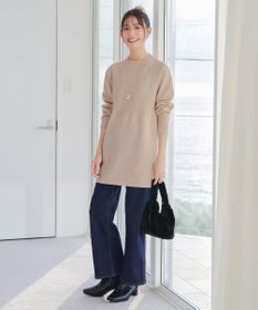 Tiaclasse 【新色追加・洗える】ミドルリブニットチュニック