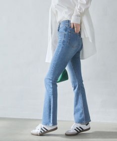 WEGO 【美脚パンツ】ストレッチフレアデニムパンツ